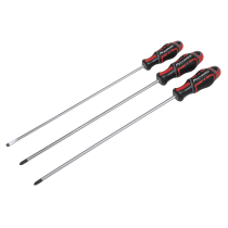 Sealey AK4372 GripMAX Screwdriver Set Extra-Long 3pc