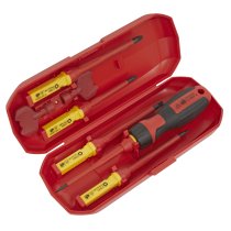 Sealey AK61280 Screwdriver Set Interchangeable 8pc - VDE Approved