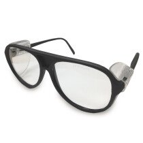 JSP ILES Amazon Safety Spectacles Black Frame Clear Lens Glasses