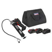 Sealey CP20VGRGKIT Sealey 20V SV20 Series Grease Gun Kit - 2 Batteries