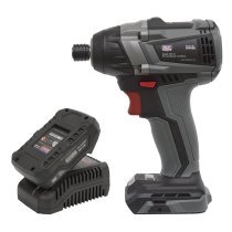 Sealey CP20VIDXKIT1 Brushless Impact Driver Kit 1/4" Hex 20V 2Ah