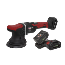 Sealey CP20VOPKIT2 Cordless Orbital Polisher Kit 20V ø125mm - 2 Batteries