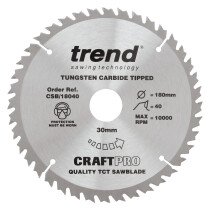 Trend CSB/18030 Craft saw blade 180mm x 30 teeth x 30mm