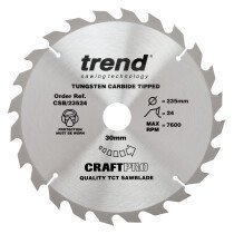 Trend CSB/23524 Craft saw blade 235mm x 24 teeth x 30mm