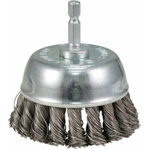 Makita D-76700 75mm Stainless Steel Knotted Wire Cup Brush