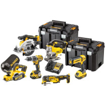 DeWalt DCK667P3T-GB 18V XR Cordless Kit 6pc With 3 x 5Ah Batteries In 2 x TSTAKS