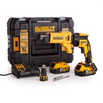 DeWalt DCF620P2K-GB Collated Drywall Screwdriver 18V Cordless Brushless with 2 x 5.0Ah Batteries in TSTAK Kit Box