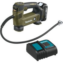 Makita DMP180SFO Olive Green 18V LXT Inflator with 1x 3.0Ah Battery and Charger