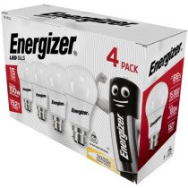 Energizer S14423 LED BC (B22) Opal GLS Non-Dimmable Bulb Warm White 1521 lm 12.5W (Pack of 4) ENGS14423