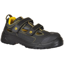 Portwest FC04 Portwest Compositelite ESD Tagus Sandal Shoe S1P - Black/Yellow