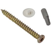 Forgefix CFS92 Concrete Frame Screw Torx® Type High-Low Thread ZYP 7.5 x 92mm (Box of 100) FORCFS92