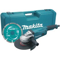 Makita GA9020KD 9" 110V 2000W (230mm) Angle Grinder with 9" Diamond Wheel in Moulded Carrycase