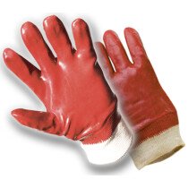 PVC Knit Wrist Handling Gloves (Large Size 10)