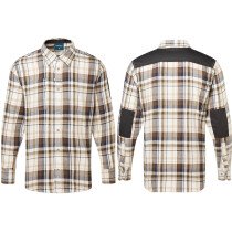 Portwest KX370 KX3 Check Work Shirt - Brown Check