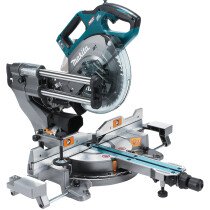 Makita LS002GD202 40V XGT 216mm Slide Mitre Saw with 2x 2.5Ah Batteries and Charger