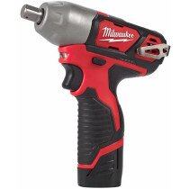 Milwaukee M12BIW12-202C 12V 1/2" Impact Wrench with 2x 2.0ah Batteries in Case