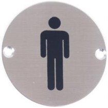 Marcus SS-SIGN020-P Polished Male Symbol
