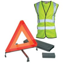JSP HBT300-040-600 Pro-Basic Motorist Warning Triangle and Waistcoat Safety Kit 