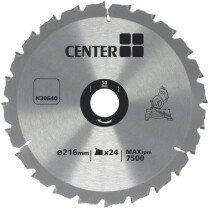 "Center" by Dewalt N30640 TCT Circular Saw Blade 216mm x 30mm x 24T