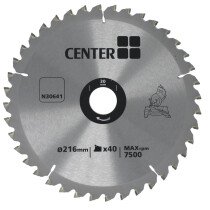 "Center" by Dewalt N30641 TCT Circular Saw Blade 216mm x 30mm x 40T