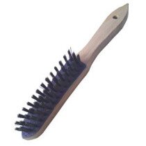 Osborn 0901151093  Hand Scratch Brush 3 Row Heavy Duty (Steel Wire)