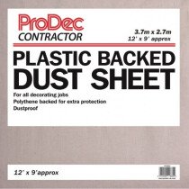 ProDec PRTRDSH Polythene Backed Cotton Twill Dust Sheet 12' x 9'