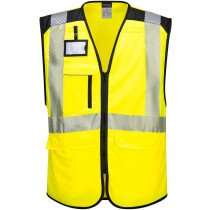 Portwest PW309 PW3 Hi-Vis Executive Vest - Yellow/Black