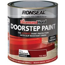 Ronseal 36658 Diamond Hard Doorstep Paint Tile Red 250ml RSLDHDSPR250