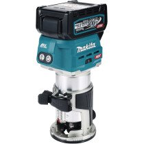 Makita RT001GD201 40v 40Vmax XGT Trimmer with Trimmer Guide, Straight Guide , 2 x 2.5Ah Batteries and Charger in Makpac Case