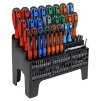 Sealey S01248 Screwdriver, Bit & Nut Driver Set 100pc