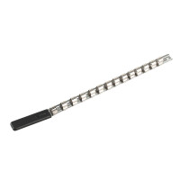 Sealey AK1214 Socket Retaining Rail with 14 Clips 1/2" Drive