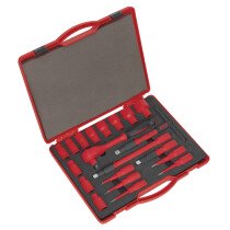 Sealey AK7941 Insulated Socket Set 20 Piece 1/2" Drive 6 Point Walldrive VDE/TUV/GS Approved
