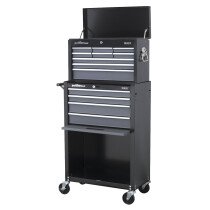 Sealey AP2513B Topchest & Rollcab Combination 13 Drawer with Ball Bearing Runners - Black