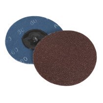 Sealey PTCQC7560 Quick Change Sanding Disc 75mm 60Grit Pack of 10