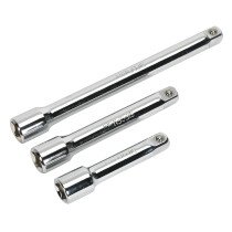 Sealey S0719 Extension Bar Set 3/8"Sq Drive 3pc