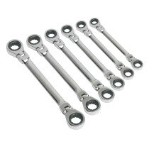 Sealey S0806 Flexi Double Ring Wrench Set 6pc