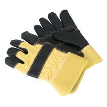 Sealey SSP13 Rigger's Gloves Hide Palm Pair