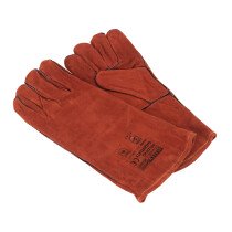 Sealey SSP141 Leather Welding Gauntlets Lined Pair