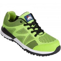 Himalayan (UK SIZE 3) Bounce Lightweight Metal Free Safety Trainer S1P SRC-Green-UK3