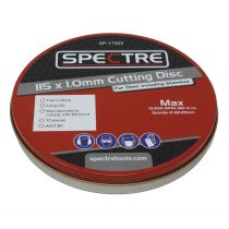 Spectre SP-17203 115 x 1mm Industrial Quality Metal Thin Cutting Disc (Pack of 10)