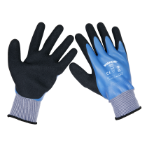 Sealey SSP49L/6 Waterproof Latex Gloves - (Large) - Pack of 6 Pairs