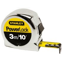 Stanley 0-33-523 Powerlock Classic Tape 3m / 10ft (Width 19mm)  STA033523