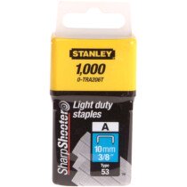 Stanley 0-TRA206T Light-Duty Staples 10mm (Pack of 1000) STA0TRA206T