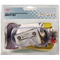 JSP AVC010-000-000 Standard Safety Pack Kit Gloves/ Mask/ Ear Plugs/ Goggles