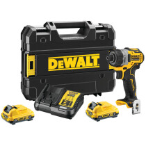 DeWalt DCF601D2-GB 12V XR Brushless Sub-Compact Screwdriver With 2 x 2Ah Batteries in TSTAK Case