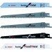 Bosch F016800307 Blade set - 2 x wood, 1 x wood/metal, 1 x metal, 1 x plaster (Keo)